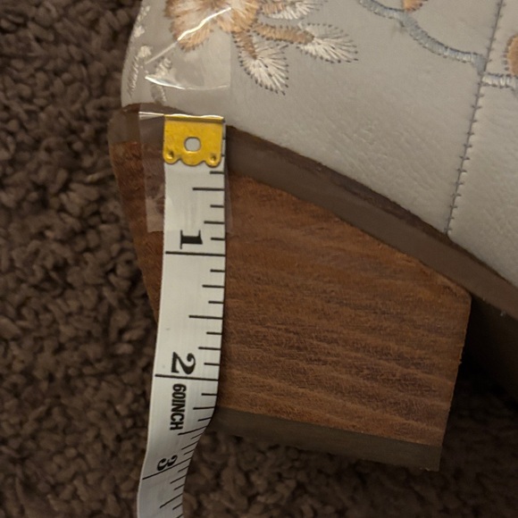 Dingo Cream and Gold Floral Ankle Boots - Picture 5 of 7